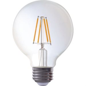 LED bulb, G25 type, 4.5 watts, 2700K