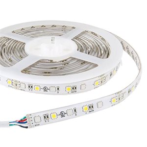 Flexible LED strip, 9 foot LEDs neutral white, 9 LEDs per foot, RGB changing colors, 5 meters