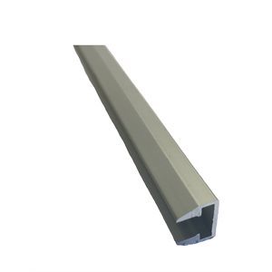 Aluminum extrusion for glass shelves