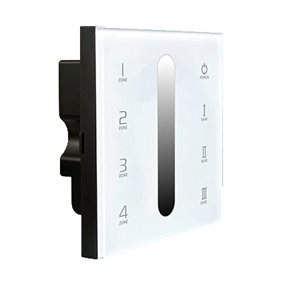 Wall-mounted dimmer for multi-zone dimming