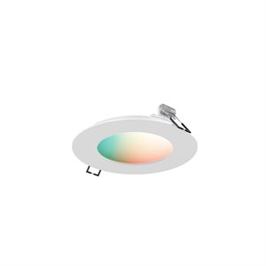 10 watt slim smart recessed LED, adjustable white and color change