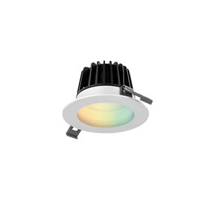 Smart Recessed Round LED, 14 watts, CCT and color adjustable couleur ajustable